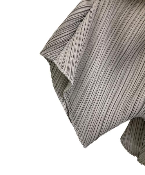 PLEATS PLEASE（プリーツプリーズ）PLEATS PLEASE (プリーツプリーズ) プリーツカーディガン グレー サイズ:3の古着・服飾アイテム