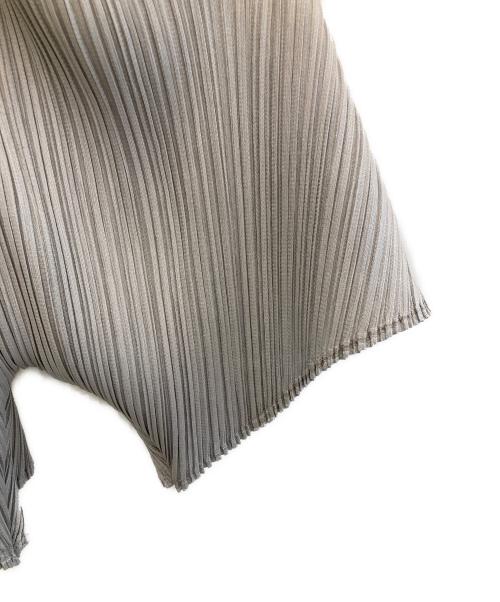 PLEATS PLEASE（プリーツプリーズ）PLEATS PLEASE (プリーツプリーズ) プリーツカーディガン グレー サイズ:3の古着・服飾アイテム