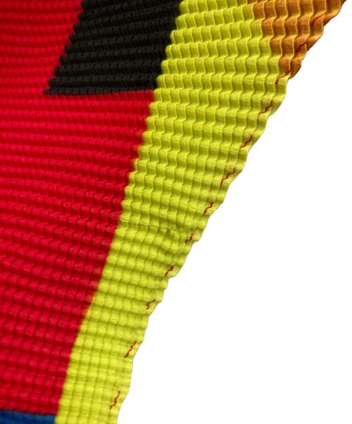 me ISSEY MIYAKE（ミーイッセイ ミヤケ）me ISSEY MIYAKE (ミーイッセイ ミヤケ) ハイネックプリーツカットソー マルチカラー サイズ:-の古着・服飾アイテム