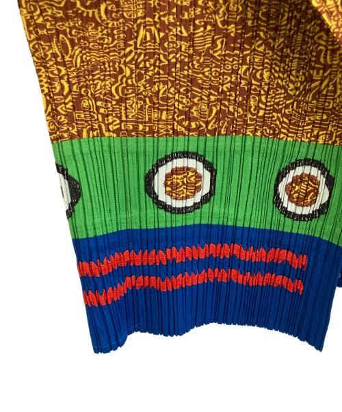 PLEATS PLEASE（プリーツプリーズ）PLEATS PLEASE (プリーツプリーズ) カーディガン イエロー サイズ:3の古着・服飾アイテム