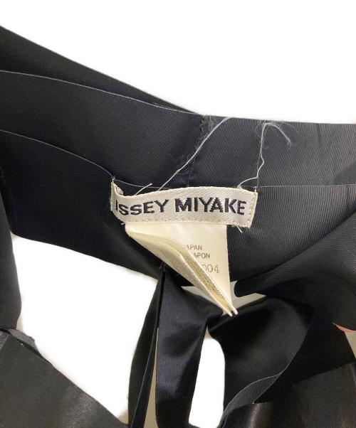 ISSEY MIYAKE（イッセイミヤケ）ISSEY MIYAKE (イッセイミヤケ) Satin Ribbon Cage Dress ブラック サイズ:Ｍの古着・服飾アイテム