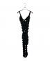 ISSEY MIYAKE（イッセイミヤケ）の古着「Satin Ribbon Cage Dress」｜ブラック