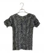 ISSEY MIYAKEイッセイミヤケ）の古着「蛇腹プリーツカットソー」｜ブラック