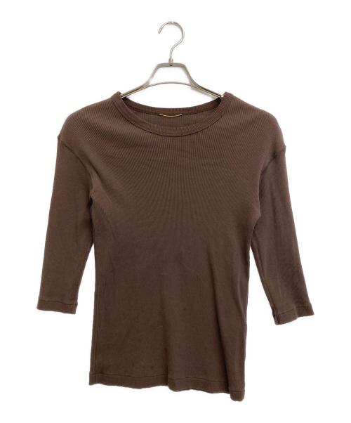 DEUXIEME CLASSE（ドゥーズィエム クラス）Deuxieme Classe (ドゥーズィエム クラス) Dignity Tシャツ ブラウン サイズ:-の古着・服飾アイテム