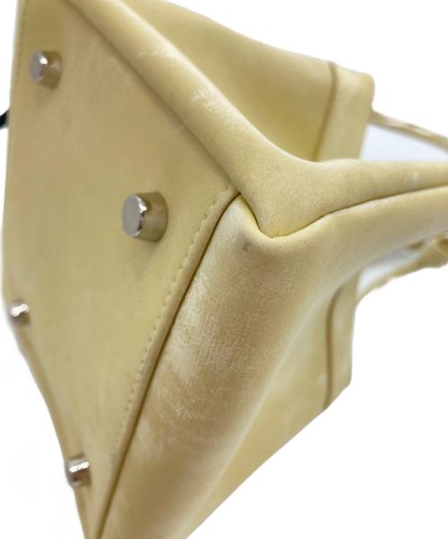 decollte accessory（デコルテ アクセサリー）DECOLLTE accessory (デコルテ アクセサリー) ハンドバッグ/2WAYバッグ イエローの古着・服飾アイテム