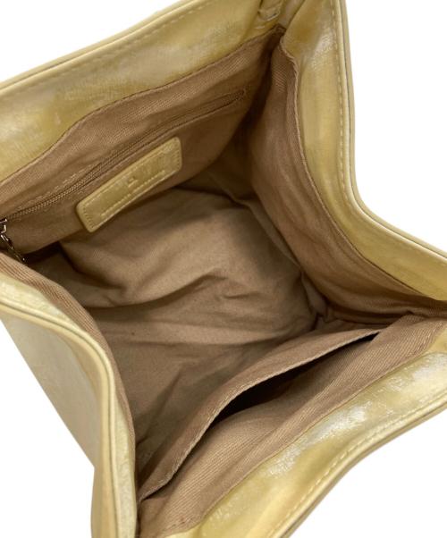 decollte accessory（デコルテ アクセサリー）DECOLLTE accessory (デコルテ アクセサリー) ハンドバッグ/2WAYバッグ イエローの古着・服飾アイテム