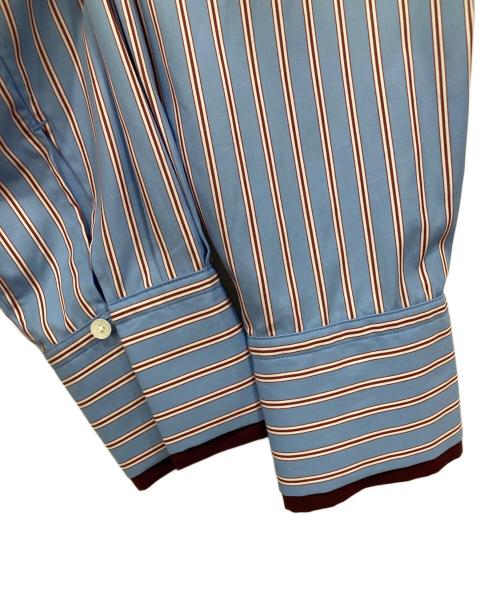 MACPHEE（マカフィー）MACPHEE (マカフィー) コットンブロード レギュラーカラーシャツ レッド×ブルー サイズ:36の古着・服飾アイテム