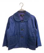 tricot COMME des GARCONSトリココムデギャルソン）の古着「丸襟カバーオールジャケット」｜ネイビー
