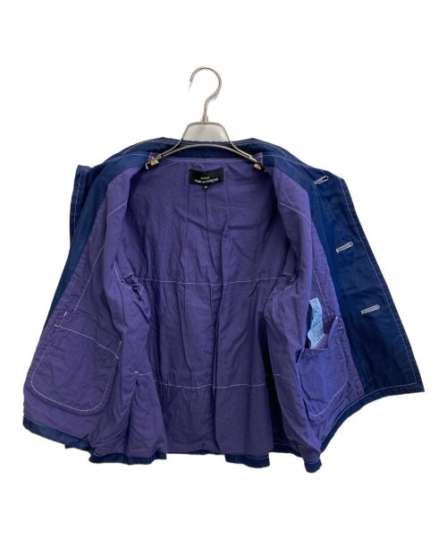 tricot COMME des GARCONS（トリココムデギャルソン）tricot COMME des GARCONS (トリココムデギャルソン) 丸襟カバーオールジャケット ネイビー サイズ:Mの古着・服飾アイテム
