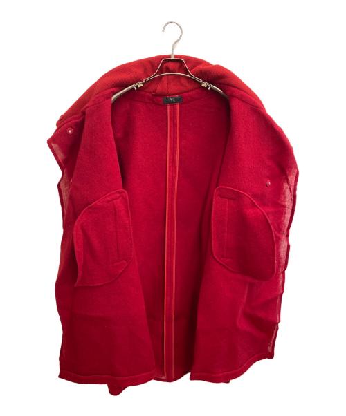Y's（ワイズ）Y's (ワイズ) 18AW スタンドカラーニードルパンチコート レッド サイズ:１の古着・服飾アイテム