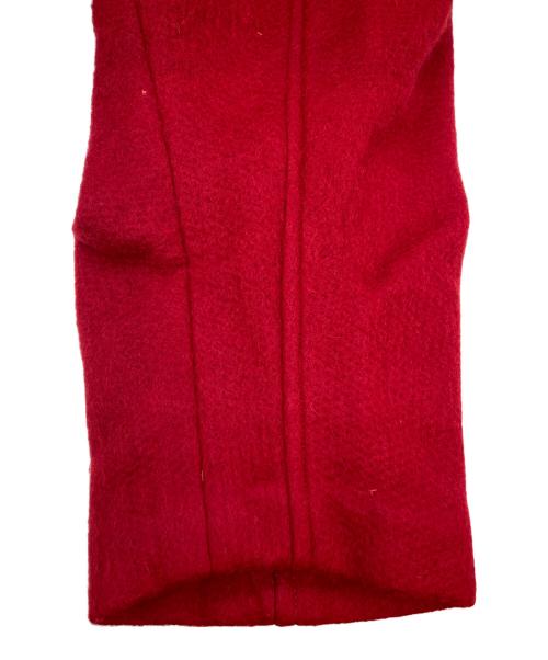 Y's（ワイズ）Y's (ワイズ) 18AW スタンドカラーニードルパンチコート レッド サイズ:１の古着・服飾アイテム