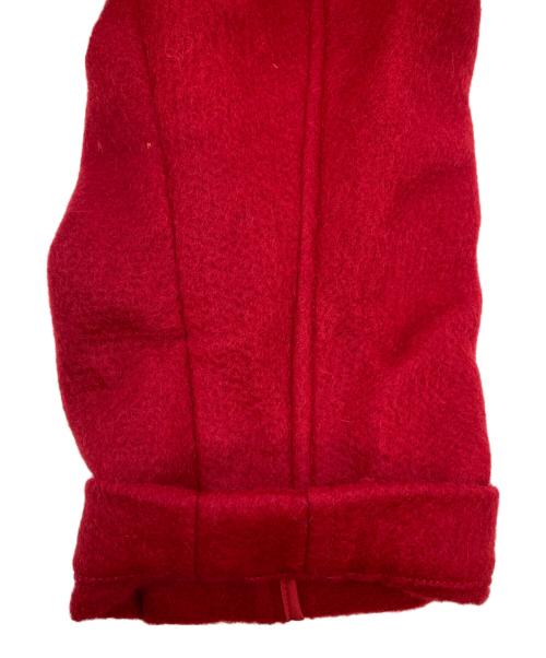 Y's（ワイズ）Y's (ワイズ) 18AW スタンドカラーニードルパンチコート レッド サイズ:１の古着・服飾アイテム