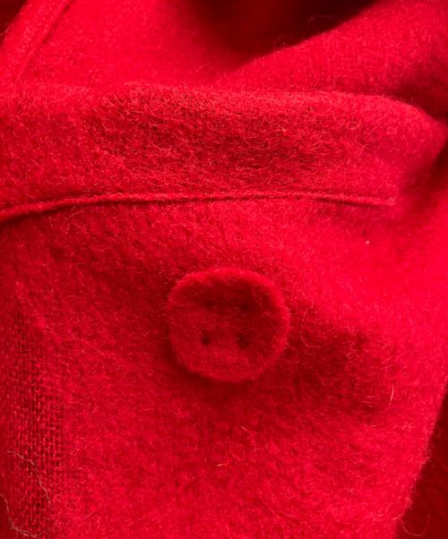 Y's（ワイズ）Y's (ワイズ) 18AW スタンドカラーニードルパンチコート レッド サイズ:１の古着・服飾アイテム