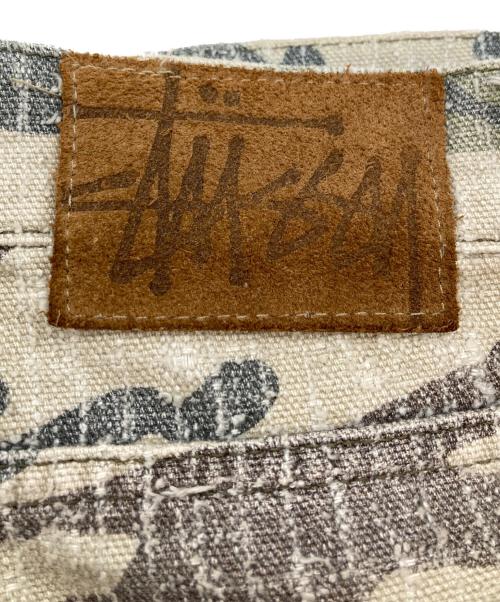 stussy（ステューシー）stussy (ステューシー) BIG OL' JEAN CAMO CANVAS NEEDLE PUNCH オリーブ サイズ:30の古着・服飾アイテム