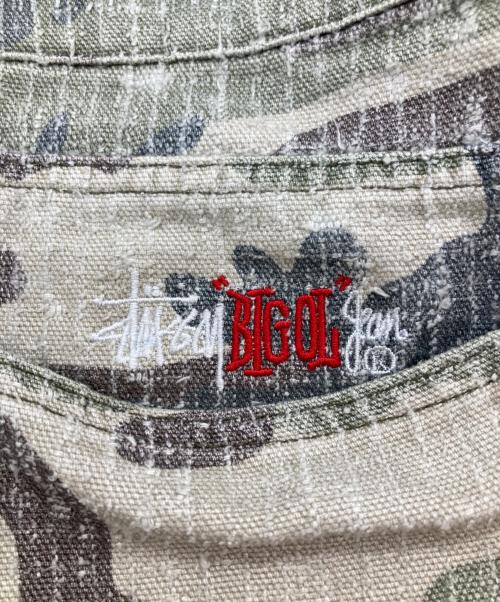 stussy（ステューシー）stussy (ステューシー) BIG OL' JEAN CAMO CANVAS NEEDLE PUNCH オリーブ サイズ:30の古着・服飾アイテム
