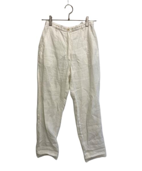JIL SANDER（ジルサンダー）JIL SANDER (ジルサンダー) リネンパンツ ホワイト サイズ:36の古着・服飾アイテム