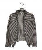 VALENTINOヴァレンティノ）の古着「ボレロカーディガン」｜ブラウン×ホワイト