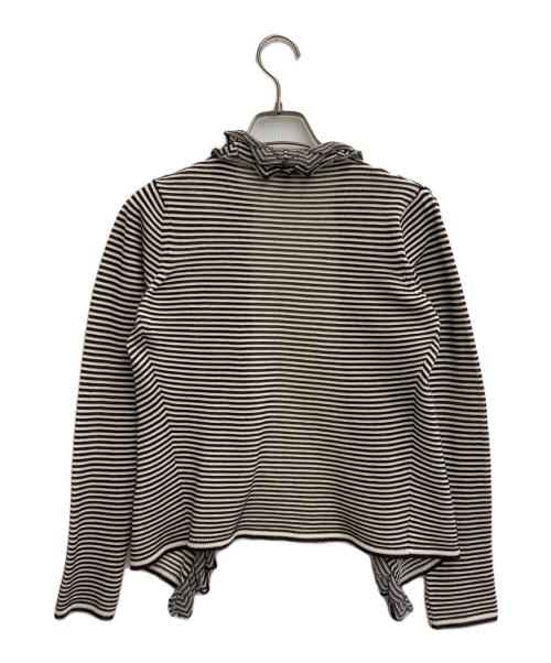 VALENTINO（ヴァレンティノ）VALENTINO (ヴァレンティノ) ボレロカーディガン ブラウン×ホワイト サイズ:Freeの古着・服飾アイテム