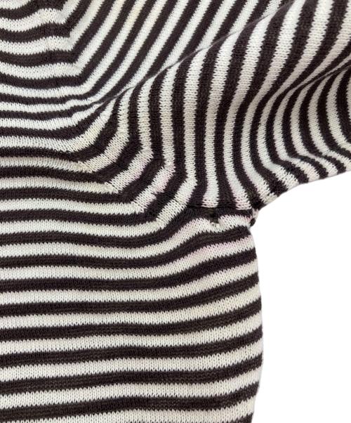 VALENTINO（ヴァレンティノ）VALENTINO (ヴァレンティノ) ボレロカーディガン ブラウン×ホワイト サイズ:Freeの古着・服飾アイテム