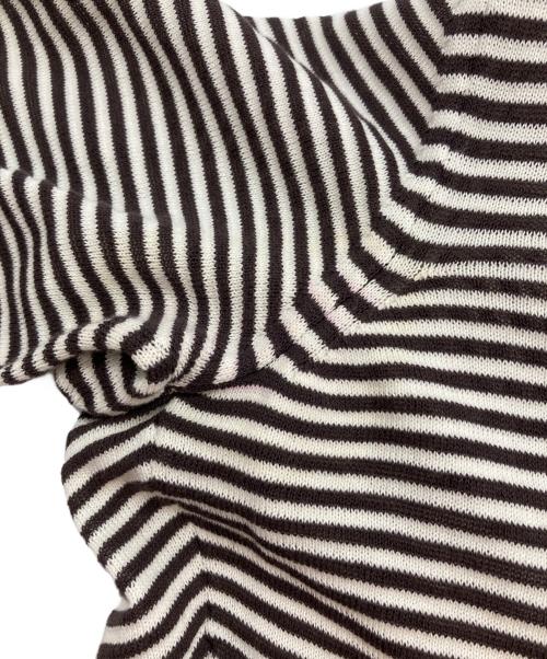 VALENTINO（ヴァレンティノ）VALENTINO (ヴァレンティノ) ボレロカーディガン ブラウン×ホワイト サイズ:Freeの古着・服飾アイテム