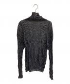 ISSEY MIYAKEイッセイミヤケ）の古着「プリーツカットソー」｜ホワイト×ブラック