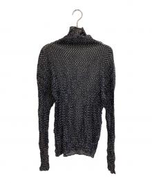 ISSEY MIYAKE（イッセイミヤケ）の古着「プリーツカットソー」｜ホワイト×ブラック