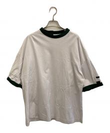 N.HOOLYWOOD（エヌ ハリウッド）の古着「Big Ringer T-Shirt」｜グリーン×ホワイト