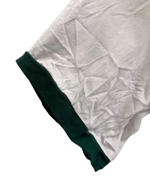 N.HOOLYWOOD（エヌ ハリウッド）N.HOOLYWOOD (エヌ ハリウッド) Big Ringer T-Shirt グリーン×ホワイト サイズ:36の古着・服飾アイテム