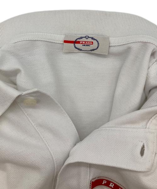 PRADA（プラダ）PRADA (プラダ) ポロシャツ ホワイト サイズ:Mの古着・服飾アイテム