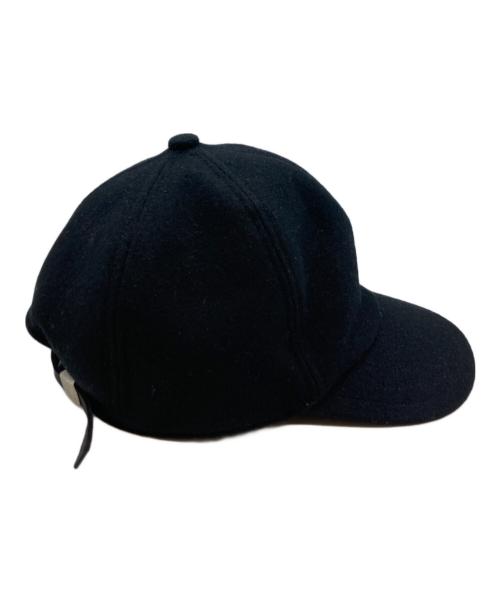 sacai（サカイ）sacai (サカイ) KAWS (カウズ) Melton Cap ブラック サイズ:3の古着・服飾アイテム