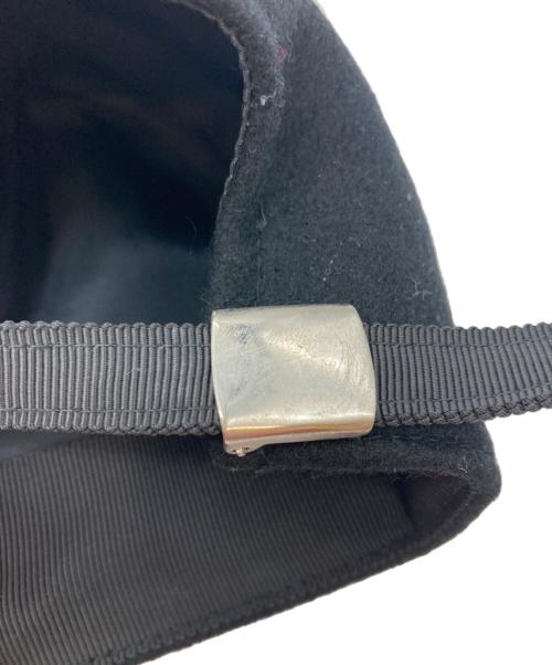 sacai（サカイ）sacai (サカイ) KAWS (カウズ) Melton Cap ブラック サイズ:3の古着・服飾アイテム