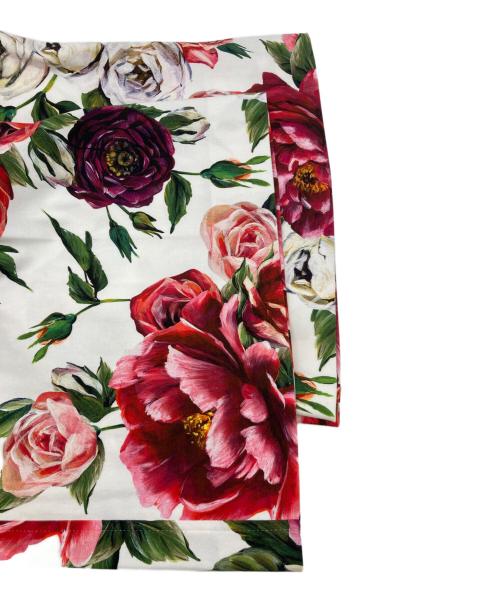 DOLCE & GABBANA（ドルチェ＆ガッバーナ）DOLCE & GABBANA (ドルチェ＆ガッバーナ) 花柄ワイドパンツ ホワイト サイズ:36 未使用品の古着・服飾アイテム