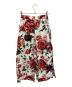 DOLCE & GABBANA (ドルチェ＆ガッバーナ) 花柄ワイドパンツ ホワイト サイズ:36 未使用品：10000円