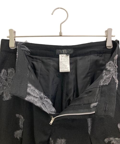 Y's（ワイズ）Y's (ワイズ) フラワーニードルウールパンツ ブラック サイズ:2の古着・服飾アイテム