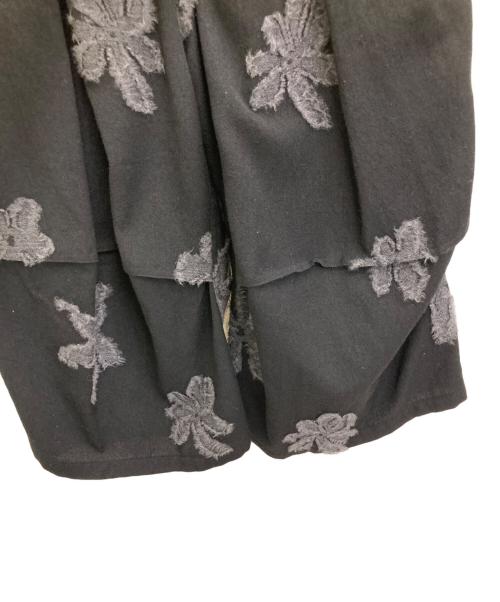 Y's（ワイズ）Y's (ワイズ) フラワーニードルウールパンツ ブラック サイズ:2の古着・服飾アイテム