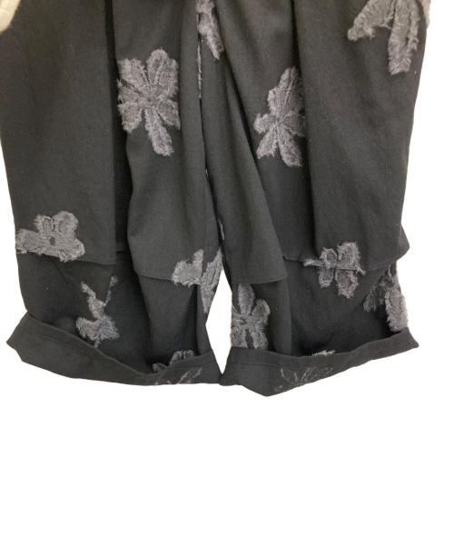 Y's（ワイズ）Y's (ワイズ) フラワーニードルウールパンツ ブラック サイズ:2の古着・服飾アイテム