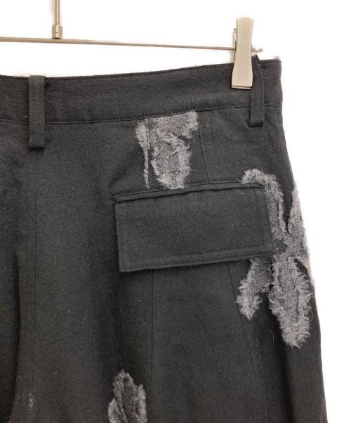 Y's（ワイズ）Y's (ワイズ) フラワーニードルウールパンツ ブラック サイズ:2の古着・服飾アイテム