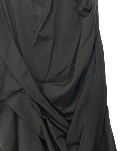 ENFOLD（エンフォルド）ENFOLD (エンフォルド) ダブルクロスドレープスカート ブラック サイズ:36の古着・服飾アイテム