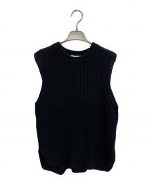 DEUXIEME CLASSE（ドゥーズィエム クラス）の古着「Polite ニット ベスト」｜ブラック