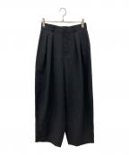 Curensologyカレンソロジー）の古着「プレーンツータックパンツ」｜ブラック