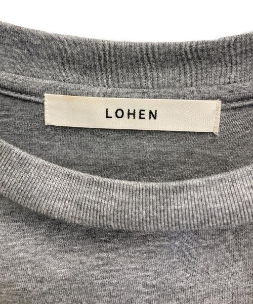 LOHEN（ローヘン）LOHEN (ローヘン) ボキシーラインビックロンT グレー サイズ:FREEの古着・服飾アイテム