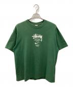stussy×NIKEステューシー×ナイキ）の古着「International T-Shirt」｜グリーン