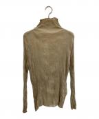 ISSEY MIYAKEイッセイミヤケ）の古着「プリーツカットソー」｜ベージュ