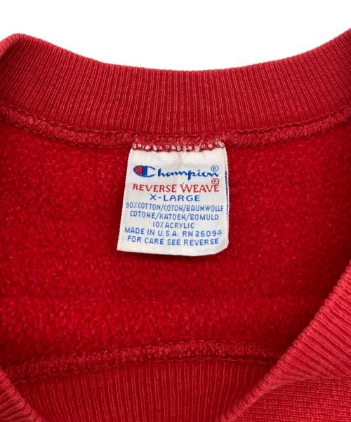 Champion REVERSE WEAVE（チャンピオン リバース ウィーブ）Champion REVERSE WEAVE (チャンピオン リバース ウィーブ) スウェット レッド サイズ:XLの古着・服飾アイテム