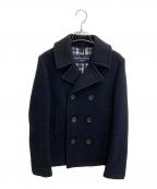 COMME des GARCONS HOMMEコムデギャルソン オム）の古着「ウールPコート」｜ブラック