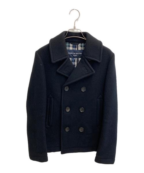 COMME des GARCONS HOMME（コムデギャルソン オム）COMME des GARCONS HOMME (コムデギャルソン オム) ウールPコート ブラック サイズ:XSの古着・服飾アイテム