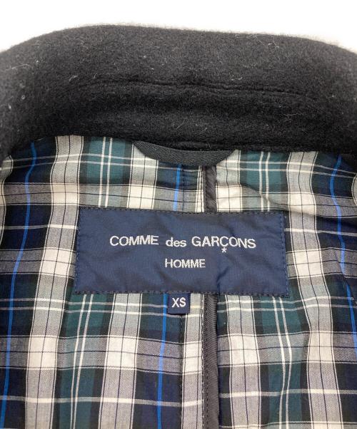 COMME des GARCONS HOMME（コムデギャルソン オム）COMME des GARCONS HOMME (コムデギャルソン オム) ウールPコート ブラック サイズ:XSの古着・服飾アイテム