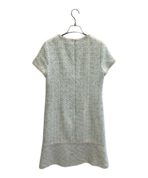 Austin Reed（オースチン リード）Austin Reed (オースチン リード) ツイードワンピース ミントグリーン サイズ:Mの古着・服飾アイテム