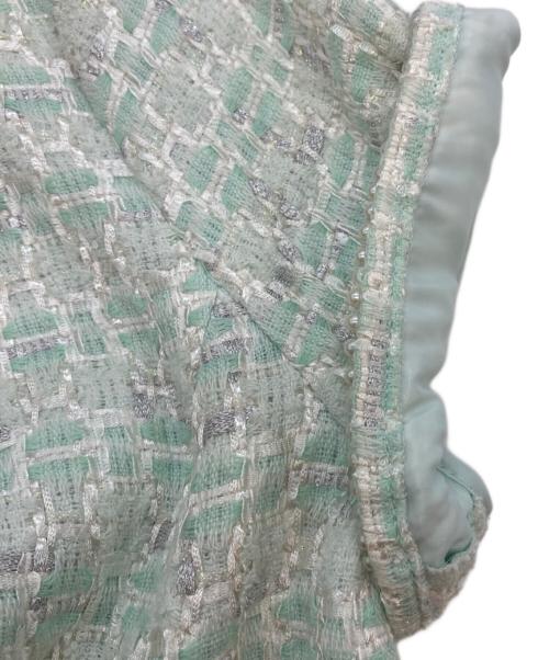 Austin Reed（オースチン リード）Austin Reed (オースチン リード) ツイードワンピース ミントグリーン サイズ:Mの古着・服飾アイテム