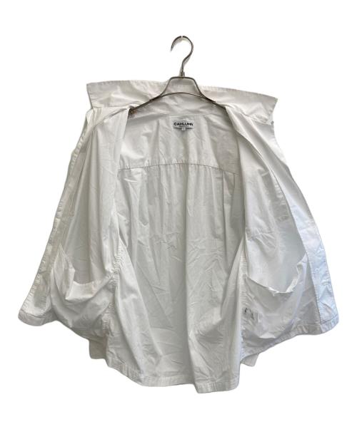 CAHLUMN（カウラム）CAHLUMN (カウラム) Magazine Pocket Broadcloth Open Collar Shirt ホワイト サイズ:Ｌの古着・服飾アイテム